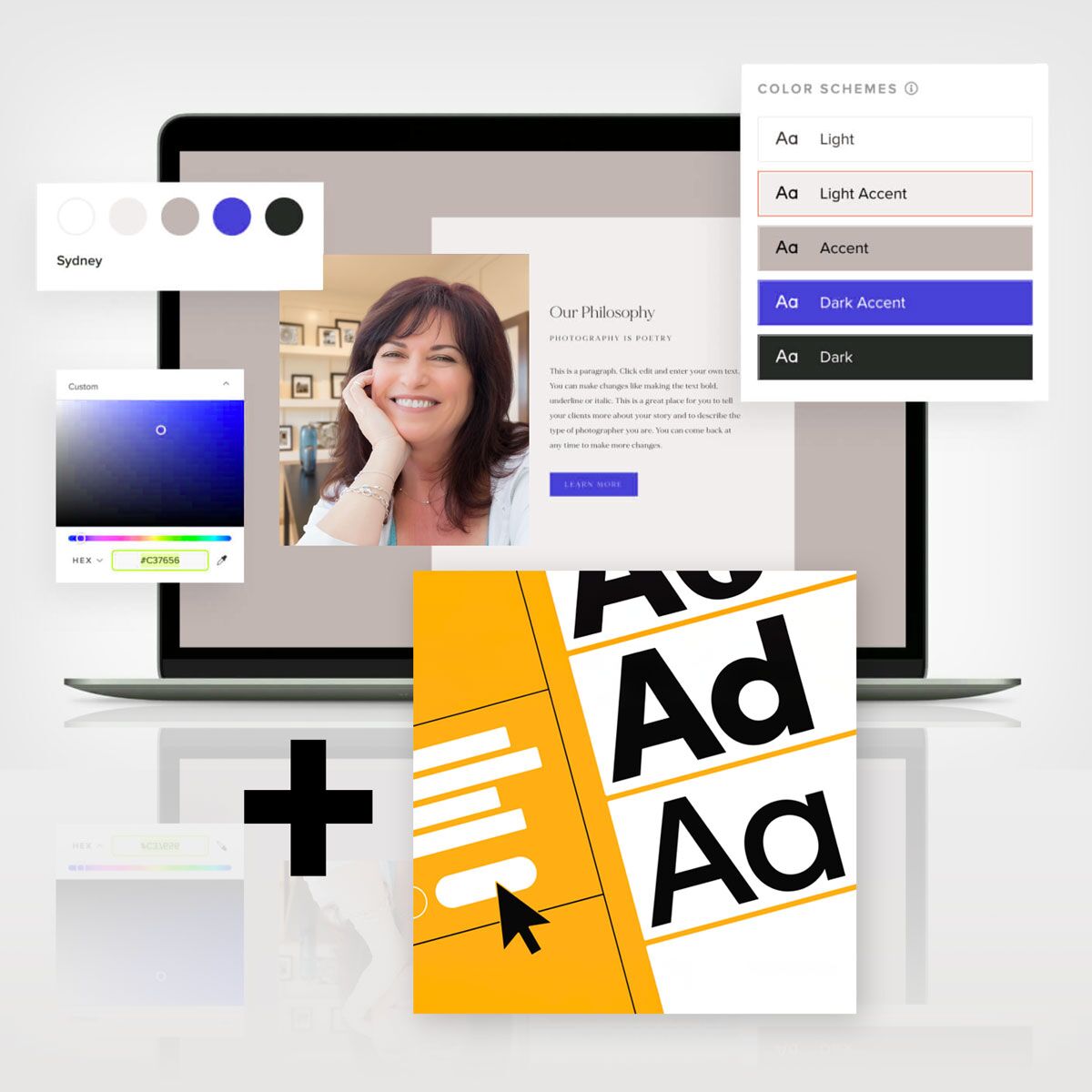 change website and fonts