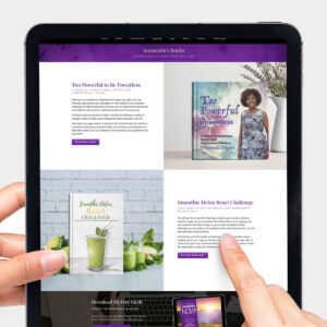Page to promote your book added to your site