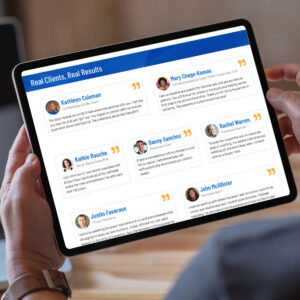 Testimonials page