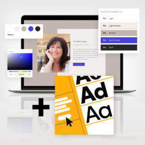 change website and fonts