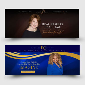 Custom website header design